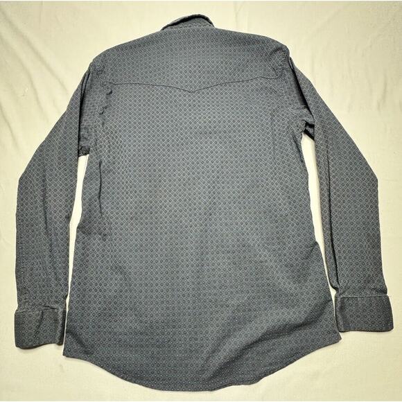 Rafter C Pro Flex 45 Performance Mens LS Blue Floral Button Up Shirt - Size M - Picture 2 of 5